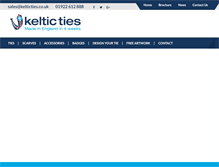 Tablet Screenshot of kelticties.co.uk